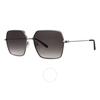 Garrett Leight Meadow Sun Waning Moon Gradient Square Ladies Sunglasses 4067 Sv Bar Wmng 56