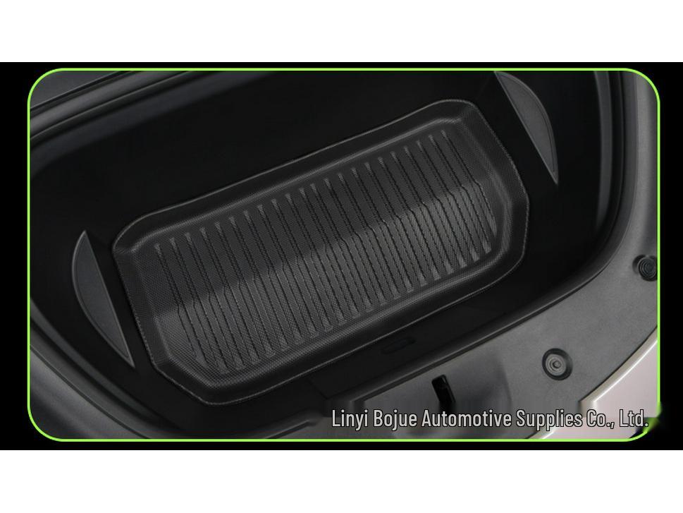 Tesla Model Y TPE Trunk Mat: Waterproof, Wear-Resistant, Easy to Clean Floor Protection