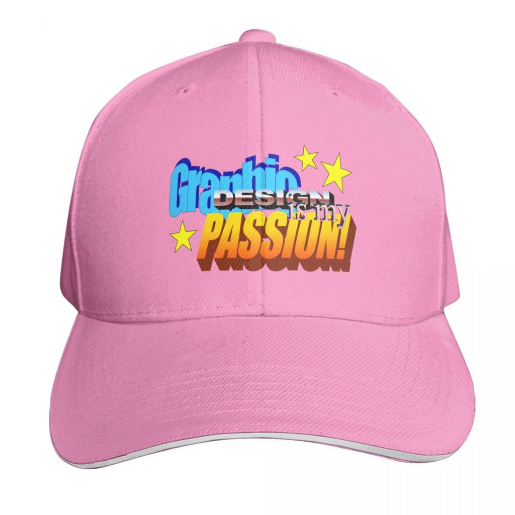 Graphic Design Is My Passion WordArt Baseball Cap Thermal Visor hats for Unisex Uv Protection Solar Hat Fishing cap Boy Womens