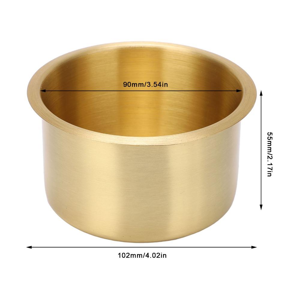 Stainless Steel Drink Bottle Stand Brass Plating Bottle Mount Universal Cup Holder  Yacht