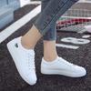 2025 Spring/Autumn Women's White Leather Fashion Sneakers: Versatile Flat Shoes
