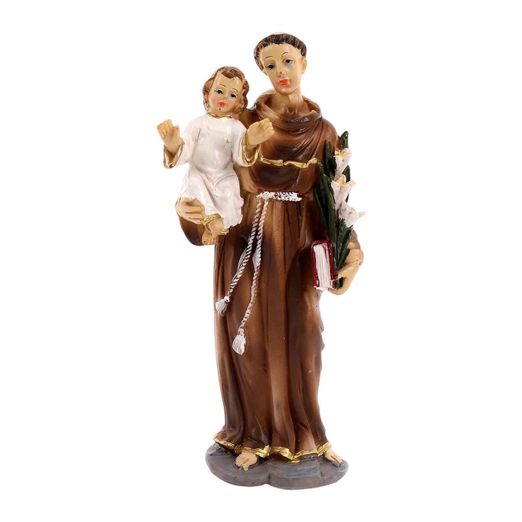 Holy Family Figurines Catholic Holy Family with Child Jesuses Standing Statues Religious Gift Christian Home Decors