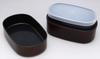 Yamanaka Lacquerware Microwaveable Oval Nested Bento 570ml Tochigi Box, (with Belt), Lacquerware, M13373-8
