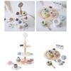 2 Pretend Food Set Play Desserts Cake and Donuts - Birthday Gifts Toy for Boys, Girls,