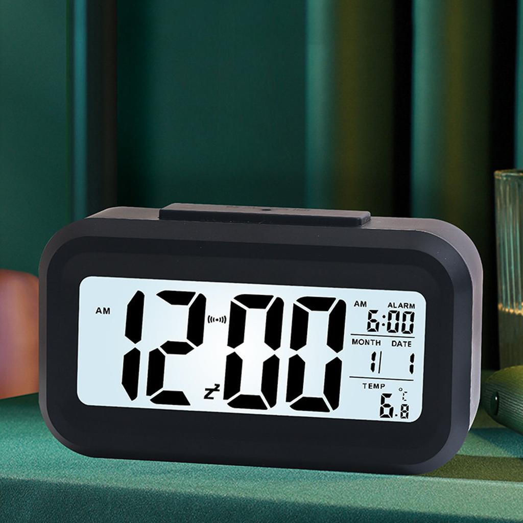 Réveil électronique rechargeable, lumineux, intelligent, numérique, à LED, pour étudiants et enfants