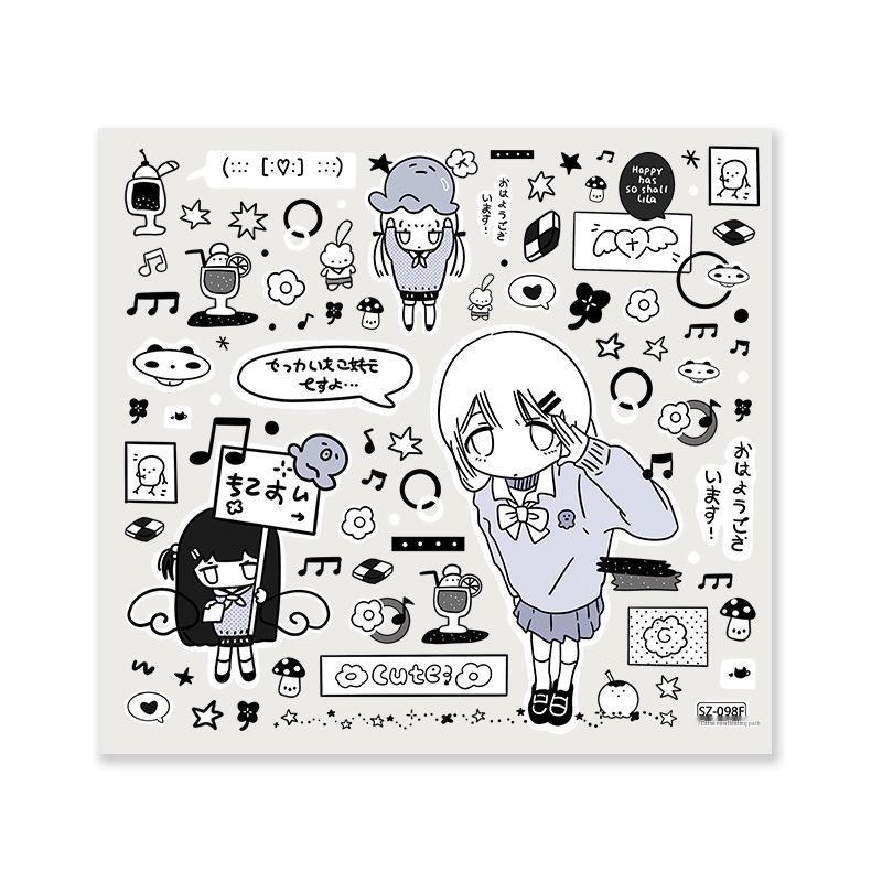 Sky Manga Creative Cute DIY Journal & iPhone 17 Pro Max Stickers