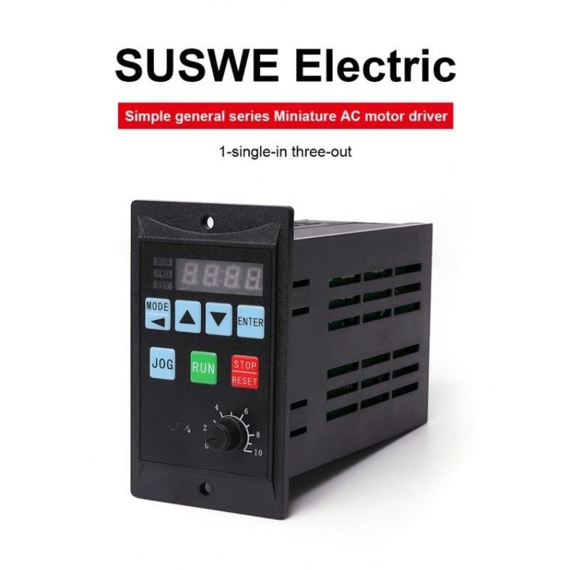 750W/1500W RS485 MCU Single Phase Input Simple Frequency Converter VFD Driver Miniature Frequency Converter Three-Phase Motor