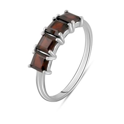 Silver Ring with Natural Garnet 1.971ct (2090960) 2.02 Gr. 925 Samples