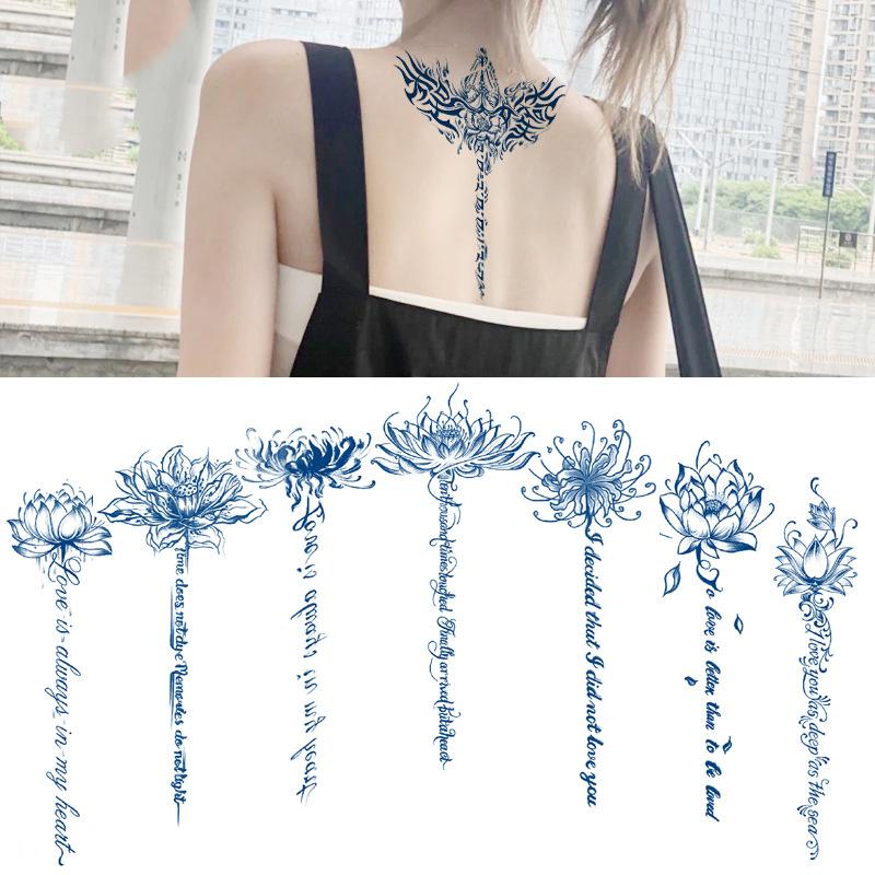 

Наклейки для татуировок, полупостоянные татуировки, травяные наклейки для татуировок