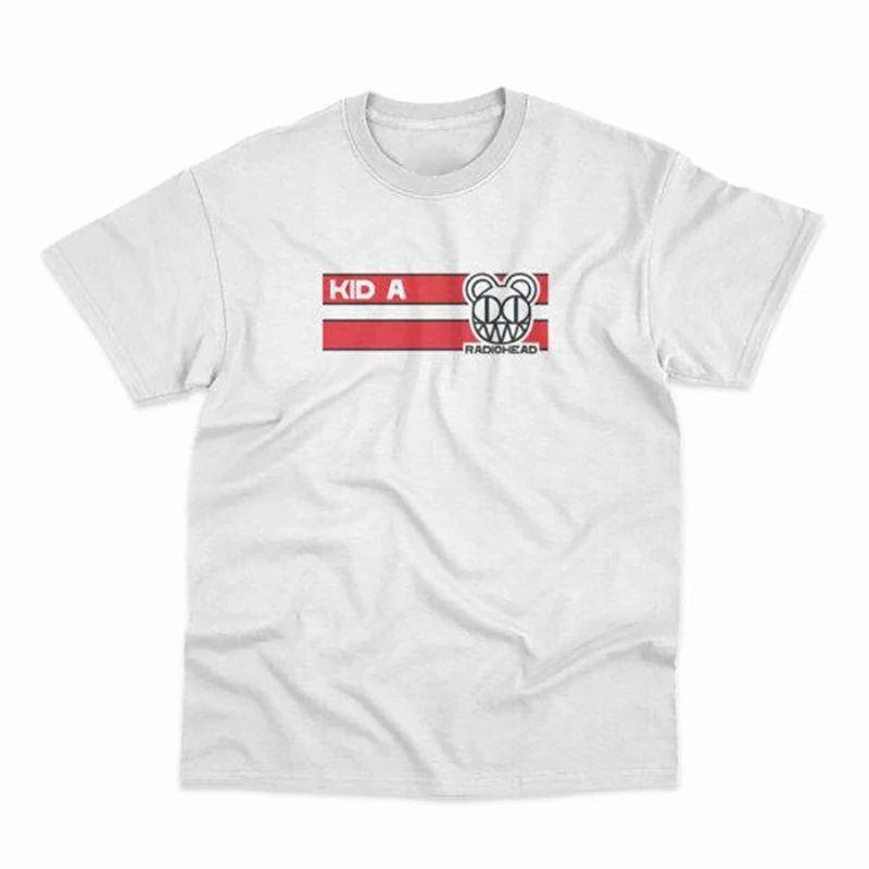 Y2K Retro T Shirts OK Computer Album Radiohead Radiohead Rock Punk Vintage Loose Men's Short Sleeve T-Shirt Unisex