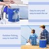 1pc 9L Portable Folding Bucket, Collapsible for Camping, Car Wash & Fishing, Multi-Use Lightweight Storage Pail