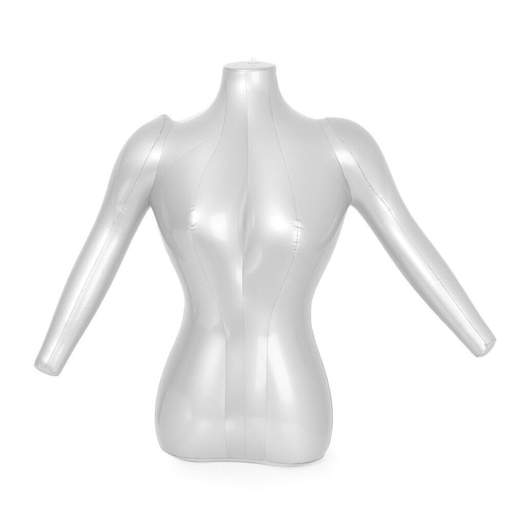 PVC Woman Half Body Inflatable Mannequin Shirt Tee Top Display Torso Model