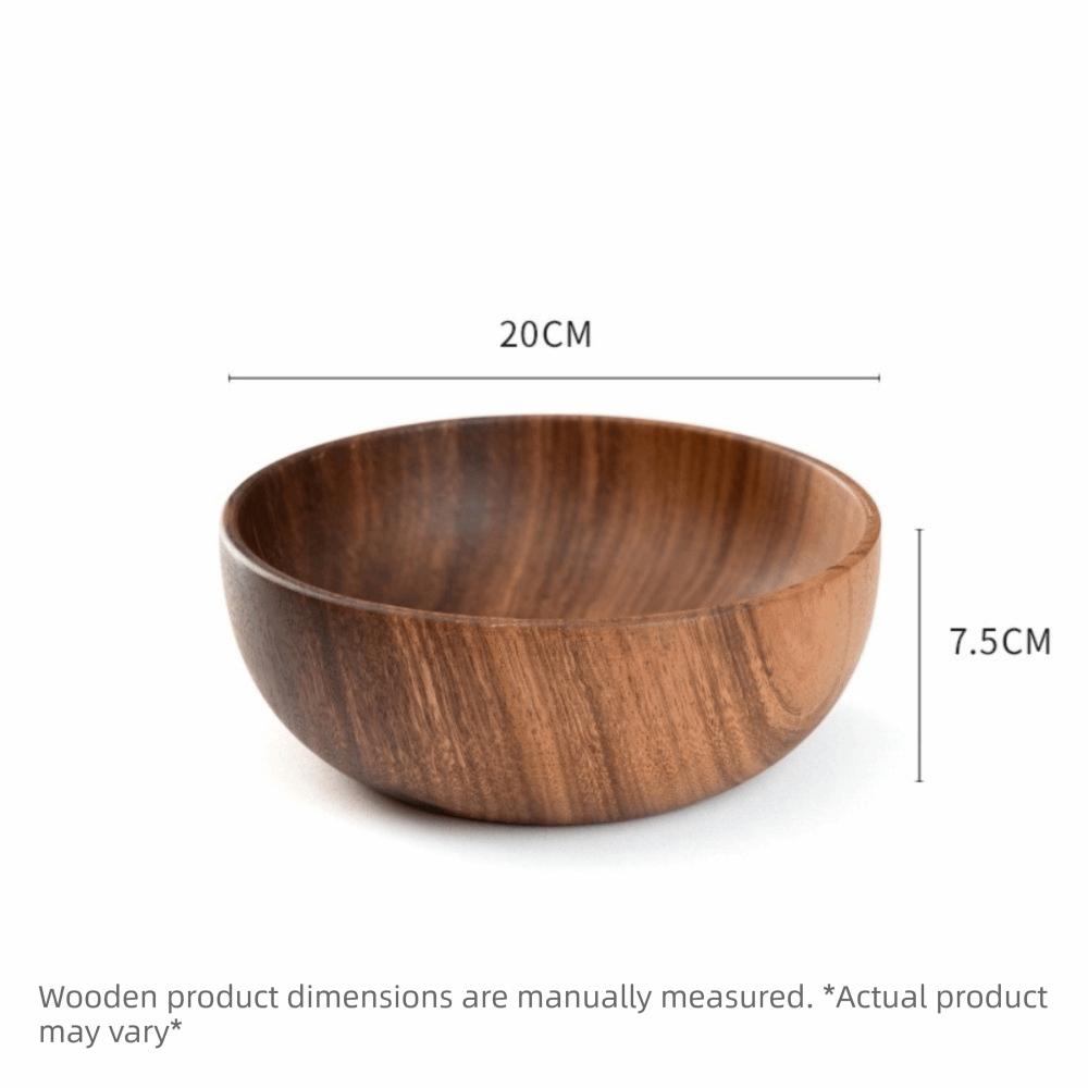 Ciotole di Legno Stile Giapponese Contenitori Rotondi per Cibo Nuove Ciotole per Insalata Articoli per la Cucina