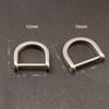 Titanium D Ring Key Shackle U Shape Key Ring Horseshoe Clasp For Car Fob Diy Leather Key Organizer Keychain