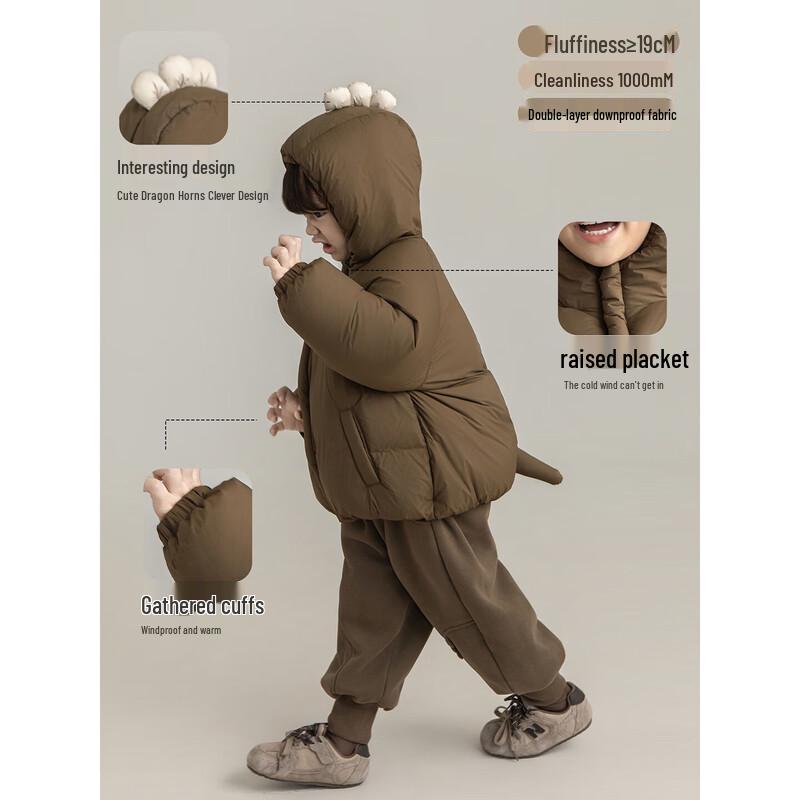 Boys' Hooded Thick Winter Puffer Down Jacket