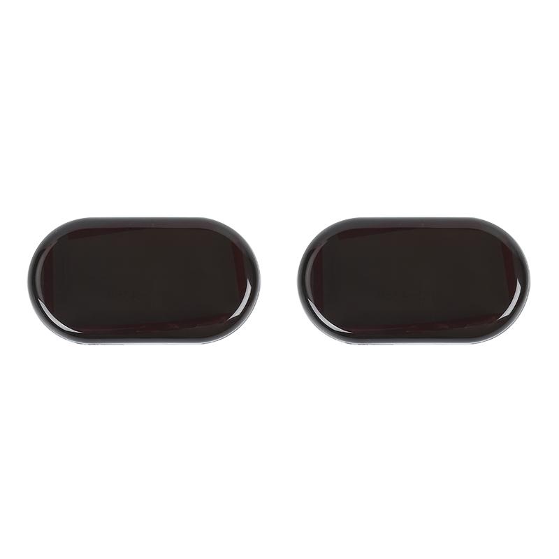 TESIN ABS Car Side Fender Turn Signal Light Decoration Cover Stickers For Suzuki Jimny 2019 2020 2021 2022 Exterior Accessories Smoked Black