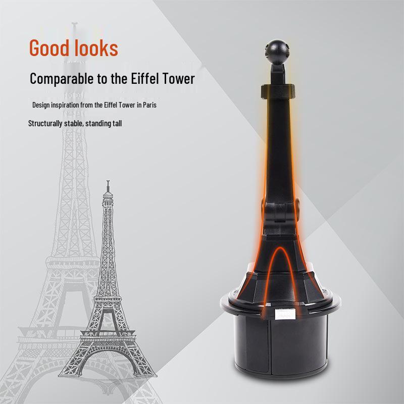 Adjustable Car Phone Holder for Cup Holder & Rear Seat