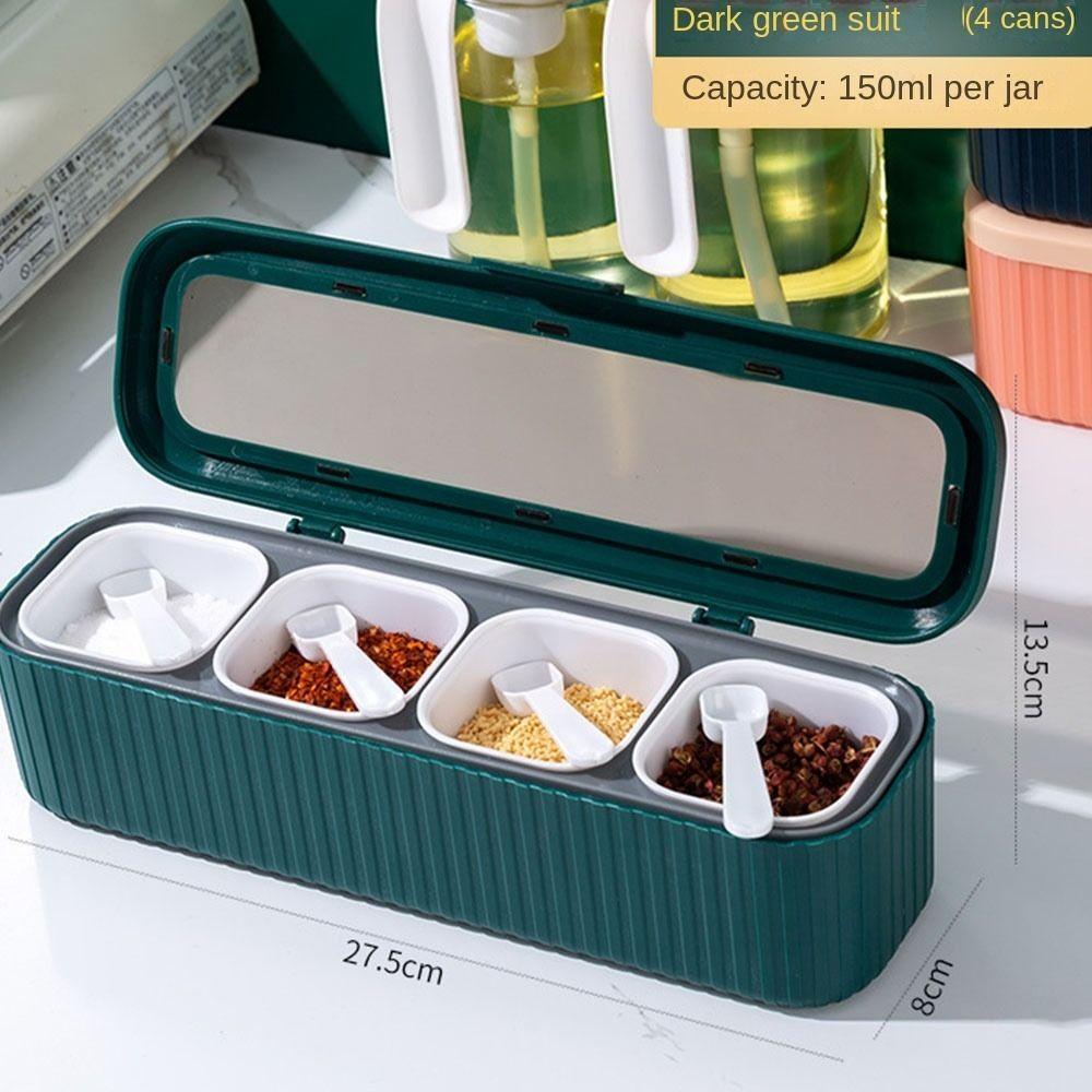 

Комбинированный набор, банка для приправ, креативные банки для приправ, новая коробка для приправ, кухня зелёный