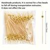 100 Stück Lebensmittel Obst Kuchen Bambusspieße Dekorative Zahnstocher Holz Partyzubehör, Hochzeitsparty Einweg Kuchen Dessert Bambusspieße