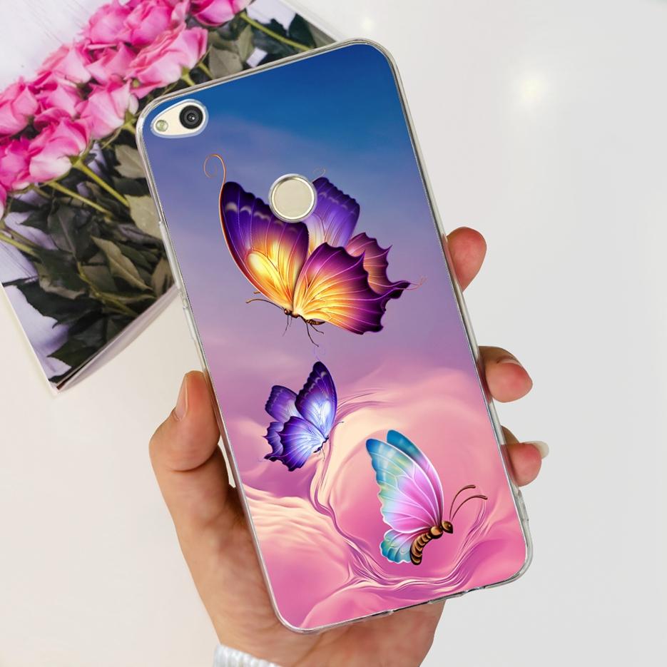 For Huawei P8 Lite 2017 Case Honor 8 Lite Luxury Painted Cover Clear Silicone Soft TPU Phone Case For Huawei GR3 2017 Back Cover