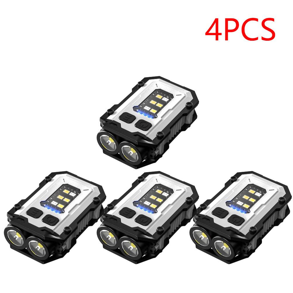 1-5pcs Portable Mini Keychain Light LED High Bright Flashlight Dual Light Source Outdoor Camping Fishing Multi-function Tool Tor