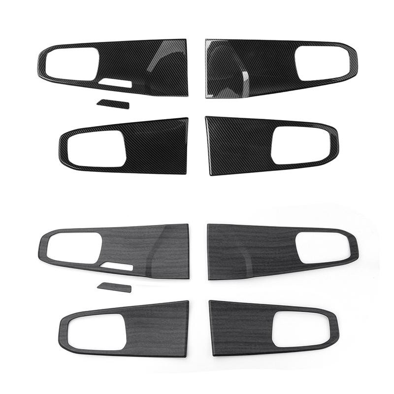 4PCS Carbon Fiber Inner Door Handle Cover Trim Accessories For Kia Sorento MQ4 -2026 LHD Car Supplies