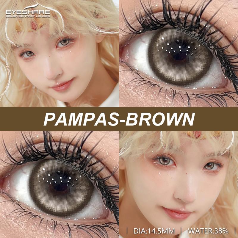 Eyeshare 1 para kolorowych soczewek kontaktowych do cosplayu dla oczu Anime Cosplay Softlens Y2K Koreańskie soczewki do makijażu oczu