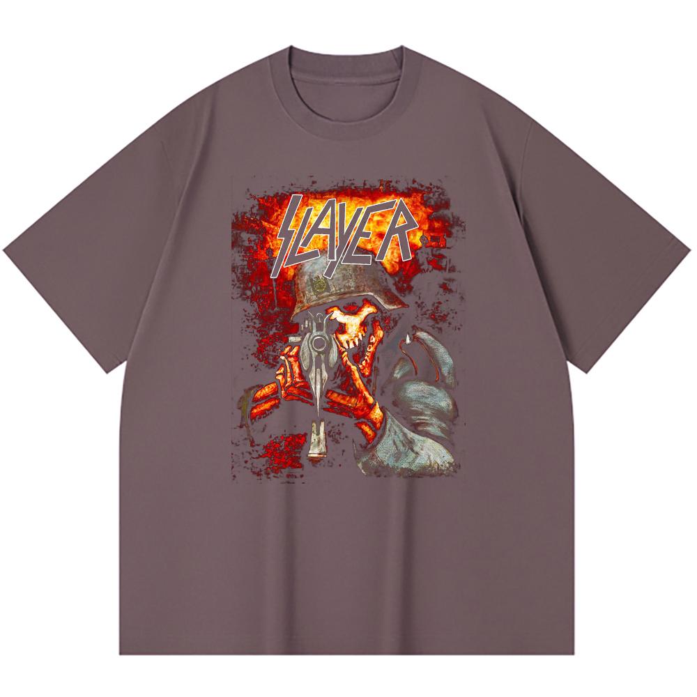 230 Gsm 100% Cotton Heavy Metal T-Shirt Rock Band Popular Music Print Unisex Heavy Cotton T Shirt