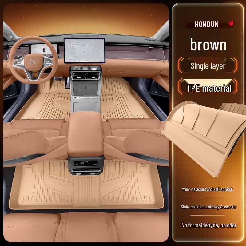 Коврики BYD Han L для TPEDM/EV25: Новые аксессуары для интерьера автомобиля для водителя и пассажира BYD Han LEv