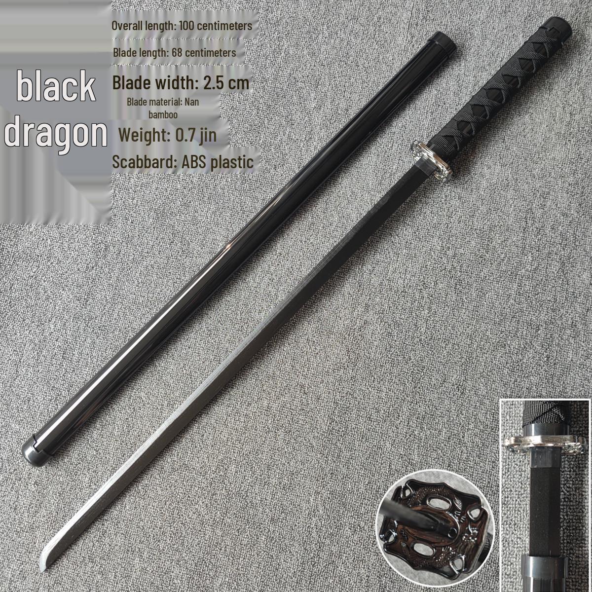 

Бамбуковый и деревянный самурайский тренировочный меч с ножнами - Тан горизонтальный аниме клинок