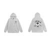 Mens Hooded Zip-Up Fleece-Lined Sweatshirt With Letter Print Casual Oversized Pullover Winter Jacket