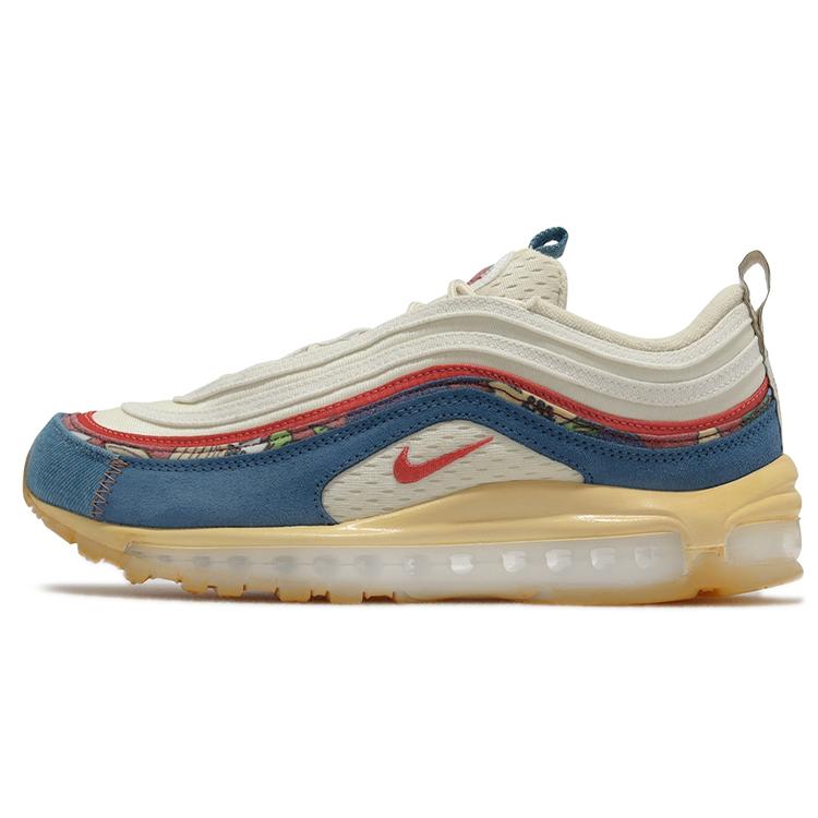 New Nike Air Max 97 Coconut Milk Fossil Denim Red DV1486-162