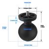 Motorcycle Camera Stabilizer Ballhead Mount 1.5Inch Ball Head 1/4 Screw For Action Cameras Easy Setups