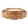 Flush Mount Ceiling Light Wood Grain Round 3000K to 6000K Adjustable Ceiling Lights for Hallway