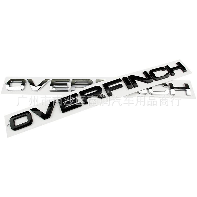 Car ABS Chrome Decals Sticker For Landrover Rangerover Overfinch I322 Discovery Hood Trunk Letters Logo Emblem Badge Sticker