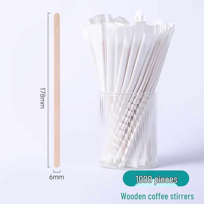 Individually Wrapped Disposable Plastic Stirring Straws