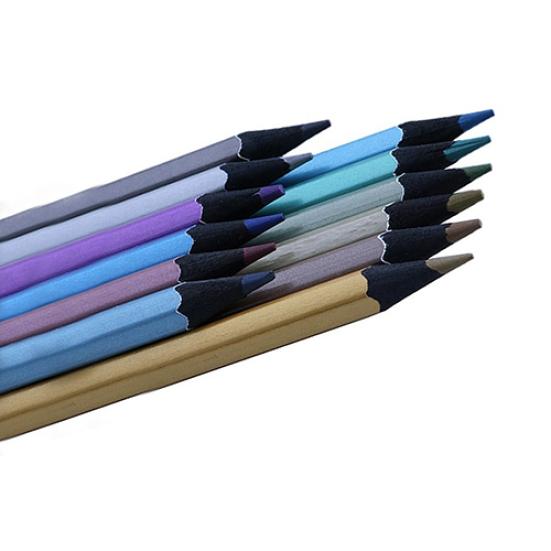 12 Colors Metallic Non-toxic Drawing Pencils Painting Sketching Pens Kids Gifts