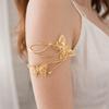 Elegant Women Arm Bracelet Adjustable Fashion Butterfly Arm Chain Armlet Jewelry  Dress Up