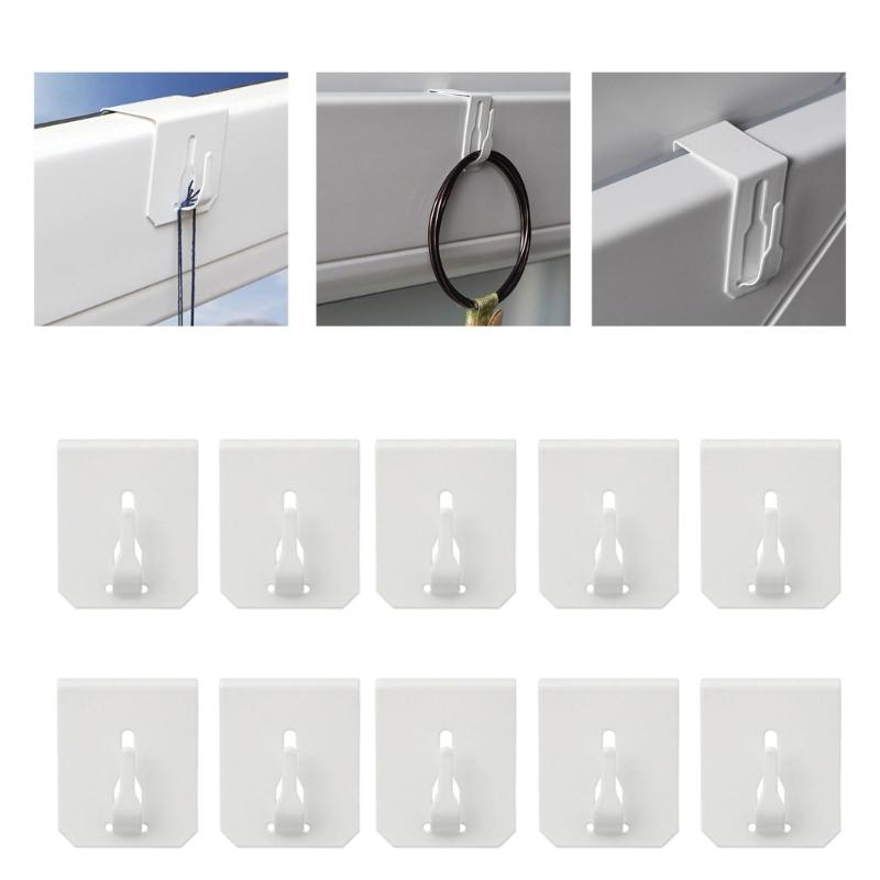 10Pcs Window Hooks Decorative Clips Metal Fasteners For Hanging Window Ornaments Pictures And Photos Easy To Install