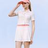 Women S Terige Short Sleeve dreSS Of3004la White