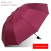 Large Umbrella for Men, Reinforced and Thickened, Sturdy and Wind-Resistant, Dual-Purpose for Sun and Rain, Manual Folding, Black Coating for Sun
