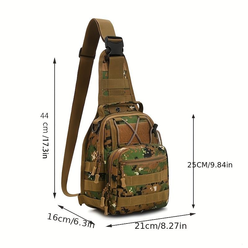 Geantă de piept impermeabilă la modă pentru bărbați, geantă tactică de camuflaj, geantă de drumeție ocazională