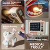 Non-Toxic Hospital Play Medical Equipment Table Fillings Injection Stethoscope Medical Trolley Home Doctor Dentist Toys For Kids Xmas Gift