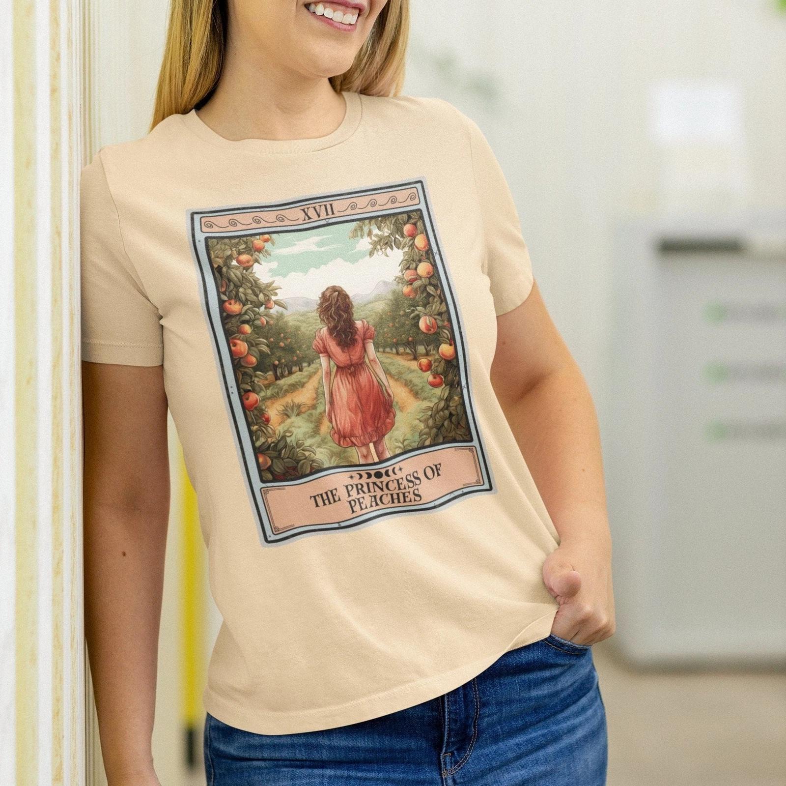 The Princess of Peaches Tarot Card Shirt, Peach Lover 4XL