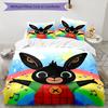 3pcs Bing Pattern Bedding Set Duvet Cover Set Includes Duvet Cover &pillowcases, Perfect All Season Bedroom Decoration & Gift