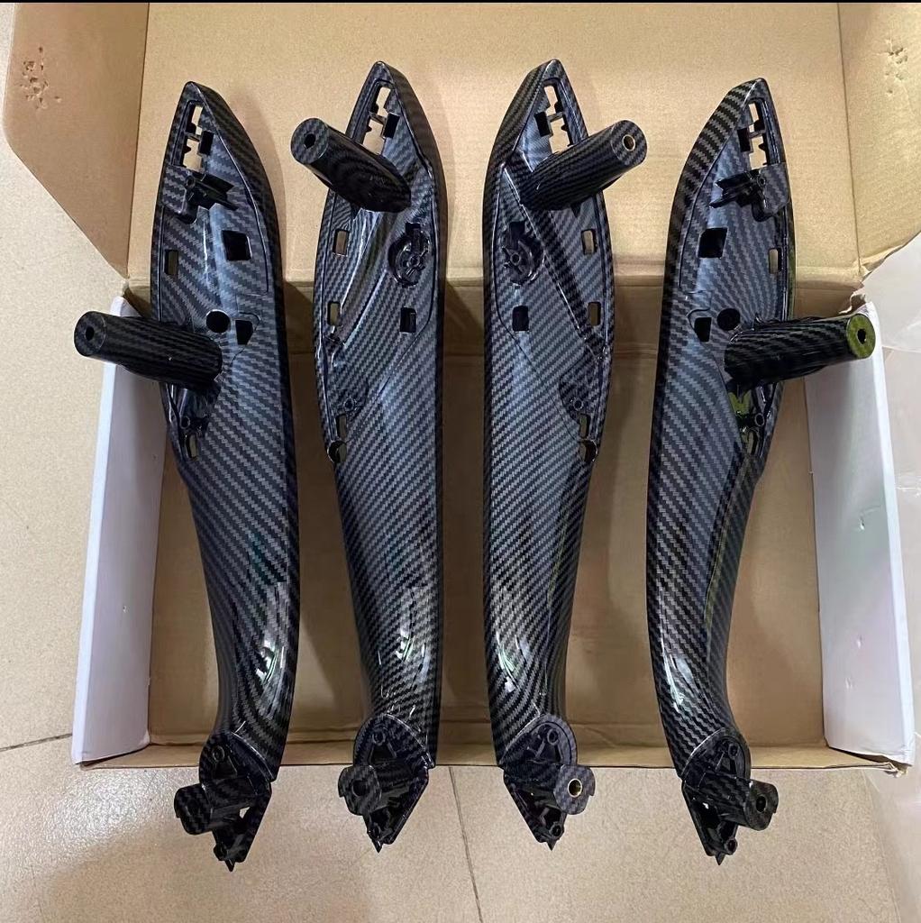 Upgraded ABS Non Sticky Car Inner Handle Black Interior Door Handles Door Panel Pull Trim Cover for BMW F30 F80 F31 F32 F34 F35