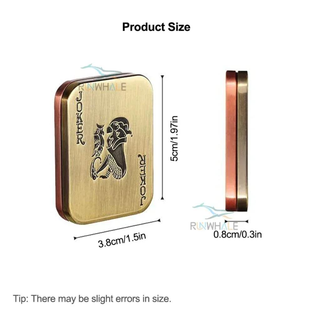 EDC Push Slider Metal Fidget Anti Stress Toys Adults Finger Spinner Poker Relieve Anxiety Toy Portable Pop Magnetic Slider Games