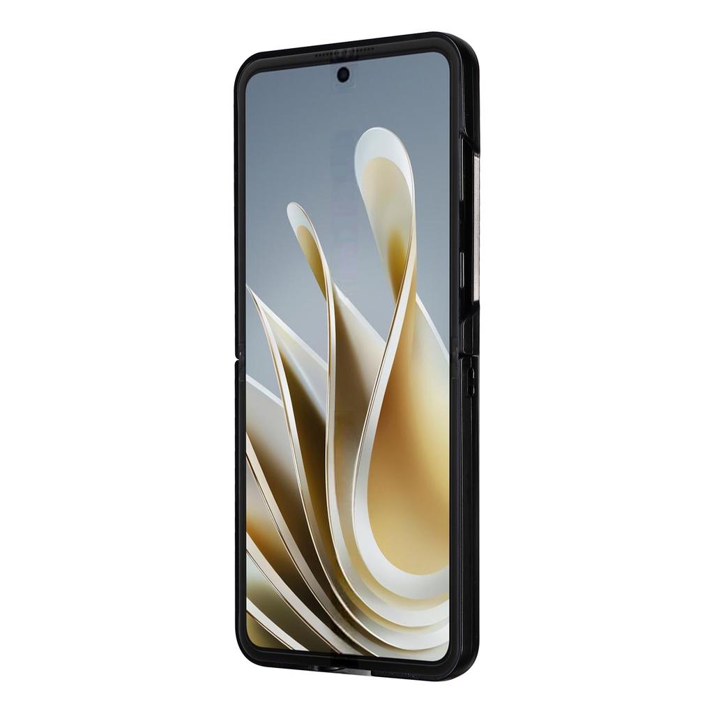 For ZTE Libero Flip A304ZT/nubia Flip 5G Case Litchi Texture PU Leather Coated PC Phone Shell