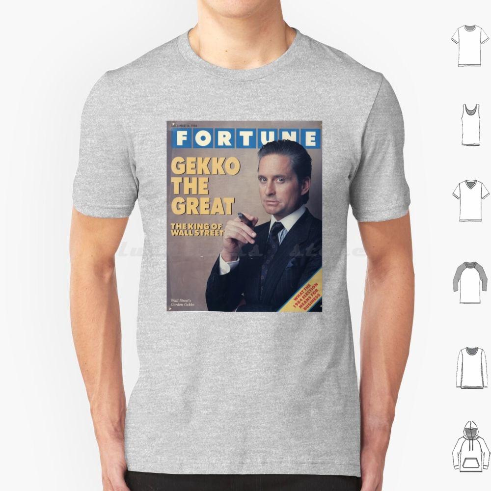 Gordon Gekko Fortune Magazine T Shirt Big Size 100 Cotton Gordon Gekko Gekko Fortune Wall Street Michael Douglas Finance