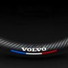 Steering Covers Car Steering Wheel Cover Napa Leather Carbon Fiber Anti-slip Covers for Volvo RDESIGN S60 S90 XC40 XC60 XC90 AWD